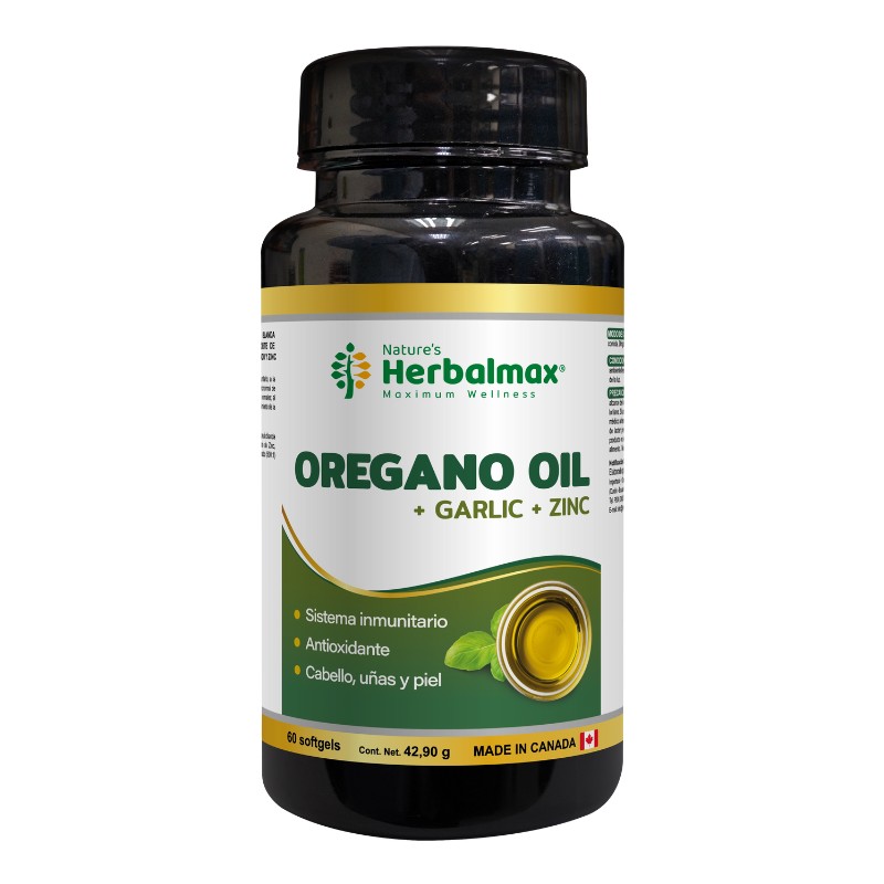 Orégano Oil + Garlic + Zinc